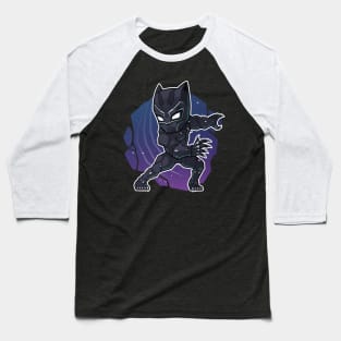 Black Panther Chibi Baseball T-Shirt